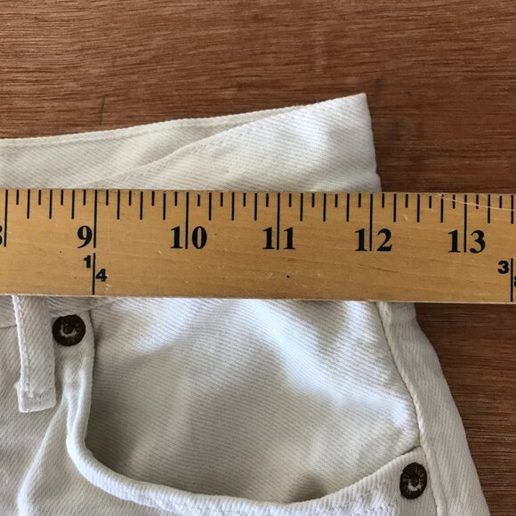 Agolde 90's Pinch Jeans Women 23 White High Rise Button Fly Stretch Preppy 17477 - Picture 10 of 13